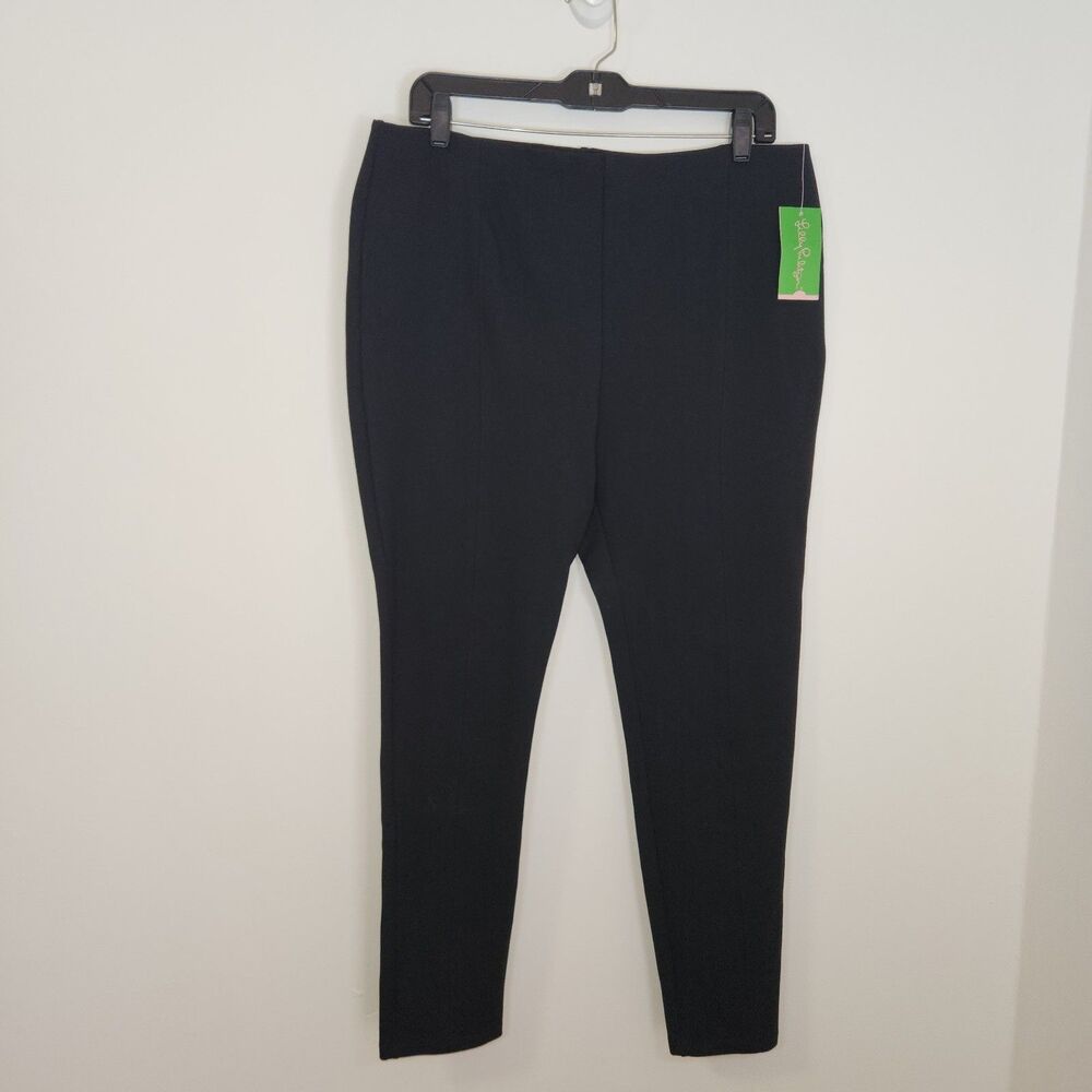 Lilly Pulitzer Nira Travel Stretch Ponte Pants X-Large Black NWT Retails $98